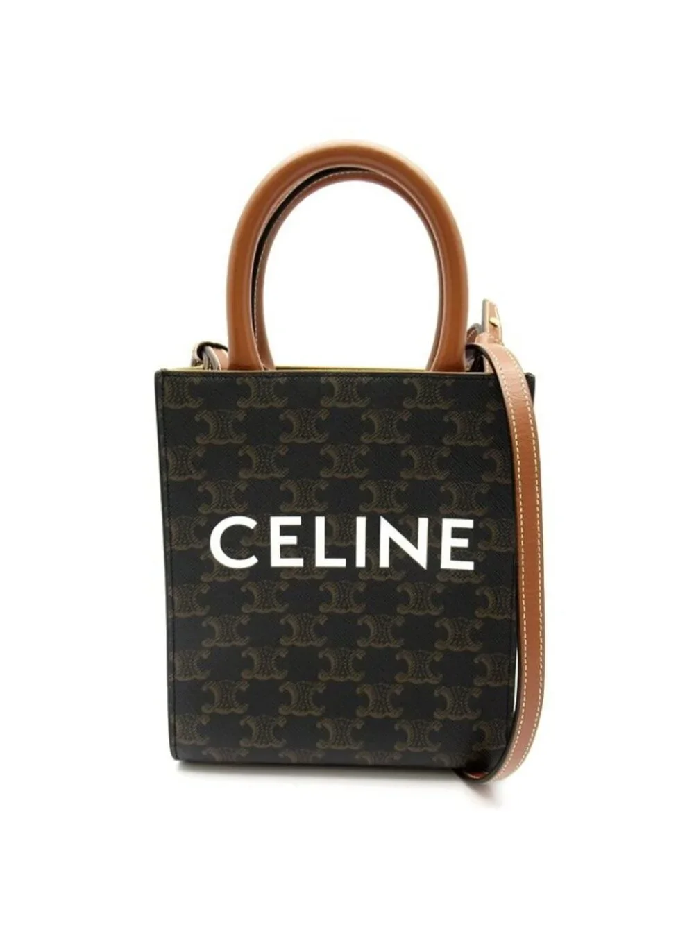 Celine Mini Vertical Cabas Leather Tote
